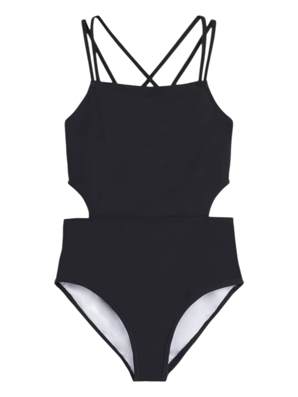 Kanu Surf Kids One-Piece Swimsuit — Black